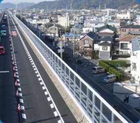 １号静清八坂地区遮音壁工事