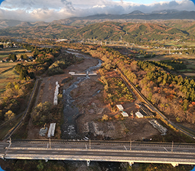 阿武隈川荒川地区災害復旧工事